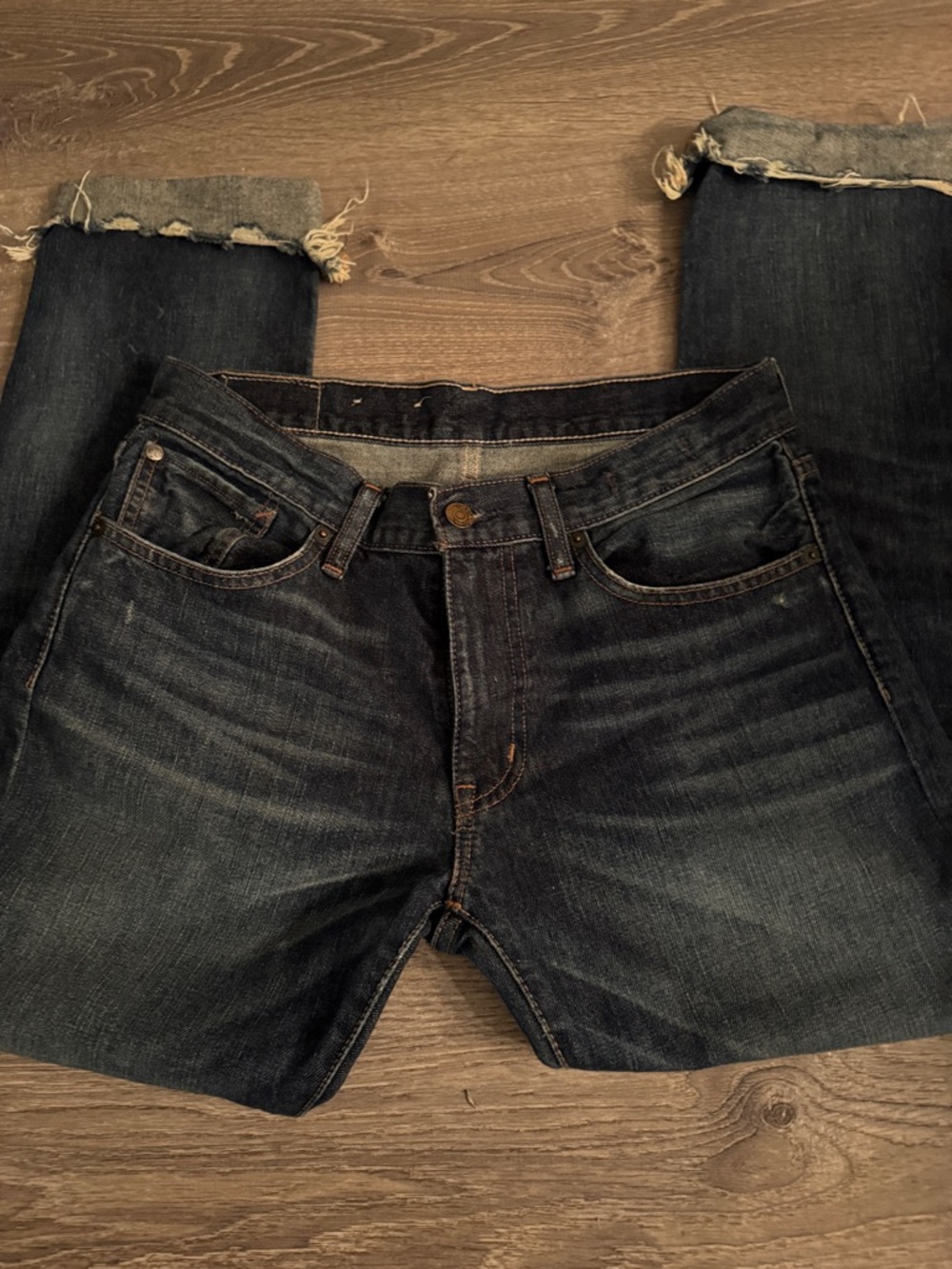 Polo Ralph Lauren frayed bottoms denim & supply tomboy size 26